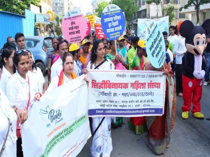 Large participation of women in Swachhotsav Jagruti Rally of Municipal Corporation | महापालिकेच्या स्वच्छोत्सव जागृती रॅलीत महिलांचा मोठा सहभाग 