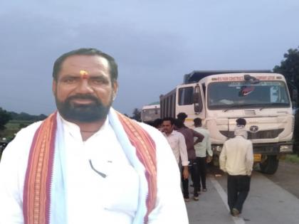 Beed: Tipper hits bullet on Parli-Pangri road, Jalgavhan Sarpanch and daughter meet unfortunate end | Beed: परळी-पांगरी रस्त्यावर टिपरची बुलेटला धडक, जळगव्हाण सरपंचासह नातीचा दुर्दैवी अंत