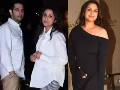 parineeti chopra arrives at manish malhotra house wedding with aap leader raghav chadha rumours spreads | Parineeti Chopra-Raghav Chadha : मनीष मल्होत्राच्या घरी पोहोचली परिणीती चोप्रा; वेडिंग आऊटफिटच्या चर्चांना उधाण