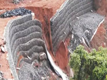 Changes will be made to the design of the gabion wall at Parshuram Ghat in Chiplun taluka on the Mumbai Goa highway | Ratnagiri: परशुराम घाटातील गॅबियन वॉलच्या रचनेत होणार बदल, पावसाळ्यानंतरच कामाला सुरुवात