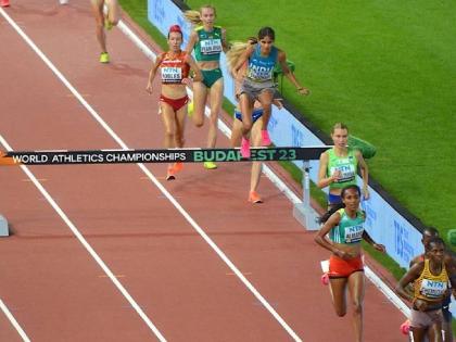 World Athletics Championship - Parul Chaudhary set new Indian record in the 3000m steeplechase with a performance of 9:15.31s by finishing on the 11th place, Parul Chaudhary QUALIFIES FOR PARIS OLYMPICS | शेतकऱ्याच्या लेकीनं जागतिक स्पर्धा गाजवली; नव्या राष्ट्रीय विक्रमासह ऑलिम्पिकचे तिकीट पटकावले  