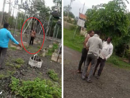 Repair wires hanging in the agri field; Angry farmer enters 33 KV power station at Pathari | शेतात लोंबकळणाऱ्या तारांची दुरुस्ती करा; संतप्त शेतकरी घुसला ३३ केव्ही विद्युत केंद्रात 