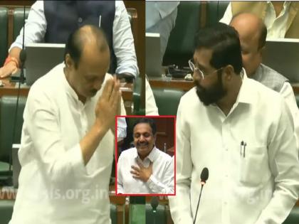 Maharashtra Monsoon Session: 'we know each other' Jayant Patil's comment on Ajit Pawar | 'त्यांची आणि आमची जुनी ओळख!', अजित पवारांचा परिचय अन् जयंत पाटलांची मिश्किल टिप्पणी