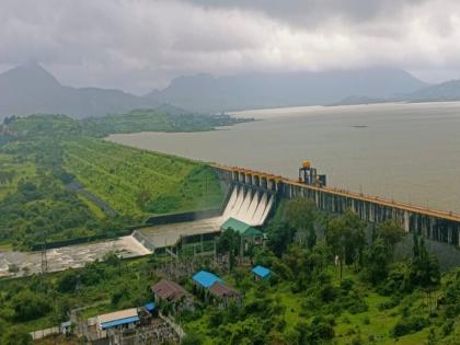 Heavy rain continues in the Pawana dam area; 800 cusecs of water released | Pavana Dam: पवना धरण क्षेत्रात पावसाचा जोर सुरुच; ८०० क्युसेसने विसर्ग सुरु