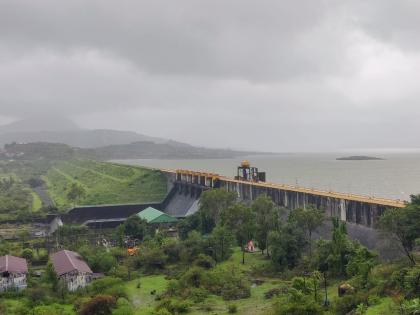 Heavy rains in Maval taluka Pawana dam filled to 50 percent for the first time in June | मावळ तालुक्यात मुसळधार पाऊस; पहिल्यांदाच जून महिन्यात पवना धरण ५० टक्के भरले Heavy rains in Maval taluka Pawana dam filled to 50 percent for the first time in June | मावळ तालुक्यात मुसळधार पाऊस; पहिल्यांदाच जून महिन्यात पवना धरण ५० टक्के भरले