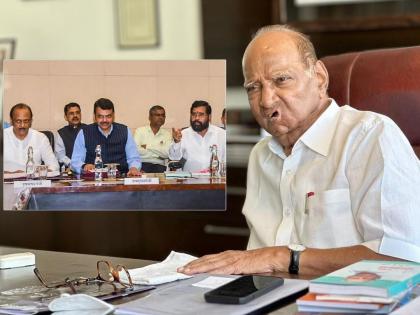 Sharad Pawar wrote a letter to Eknath Shinde, Devendra Fadnavis and Ajit Pawar | शरद पवारांनी लिहिलं एकनाथ शिंदे, देवेंद्र फडणवीस आणि अजित पवारांना पत्र