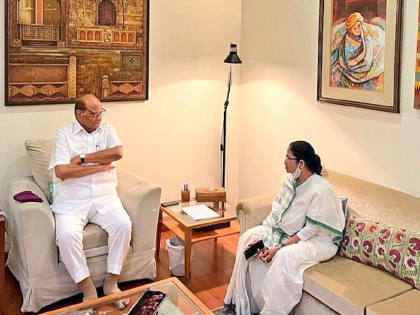 Presidential Election 2022: Opposition meeting tomorrow; CM Mamata Banerjee met Sharad Pawar on residence in Delhi today | उद्या विरोधकांची महत्वपूर्ण बैठक; तत्पूर्वी CM ममता बॅनर्जींनी घेतली शरद पवारांची भेट