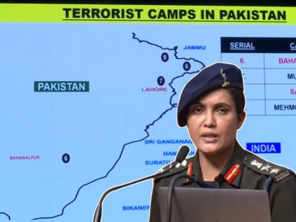 Operation Sindoor: 9 terrorist camps destroyed in 25 minutes; Col. Sofiya Qureshi, Wing Commondar Vyomika Singh Press Conference | Operation Sindoor: २५ मिनिटांत ९ दहशतवादी तळ उद्ध्वस्त; कर्नल सोफिया कुरैशी यांनी सांगितला थरार Operation Sindoor: 9 terrorist camps destroyed in 25 minutes; Col. Sofiya Qureshi, Wing Commondar Vyomika Singh Press Conference | Operation Sindoor: २५ मिनिटांत ९ दहशतवादी तळ उद्ध्वस्त; कर्नल सोफिया कुरैशी यांनी सांगितला थरार