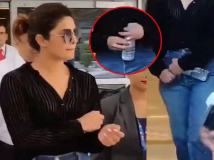 Video : Priyanka Chopra hiding ring caught in Camera | Video : गिली गिली छू... प्रियांकाने चालता-चालता गायब केली 'ती' अंगठी!