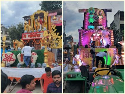 Crowd in Chapekar Chowk for preparation procession ceremony | Anant Chaturdashi 2022| तयारी गणपती मिरवणूक सोहळ्याची, चापेकर चौकात गर्दी