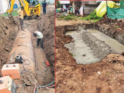 Ashadhi, even on Moharram day waterless in Chhatrapati Sambhajinagar; Water supply stopped for 26 hours due to burst water pipe | आषाढी, मोहर्रमला छत्रपती संभाजीनगरात निर्जळी; जलवाहिनी फुटल्याने २६ तास पाणीपुरवठा बंद