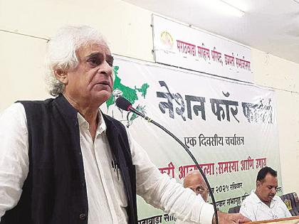 Farmers' problems will be solved through water, not subsidies; Senior journalist P. Sainath | गावातील पाण्यावर शासनाचा डल्ला; अनुदानाने नव्हे, तर पाण्याने शेतकऱ्यांचे प्रश्न सुटतील: पी.साईनाथ Farmers' problems will be solved through water, not subsidies; Senior journalist P. Sainath | गावातील पाण्यावर शासनाचा डल्ला; अनुदानाने नव्हे, तर पाण्याने शेतकऱ्यांचे प्रश्न सुटतील: पी.साईनाथ