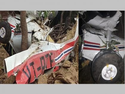 Madhya Pradesh, plane crash on temple in Rewa district, pilot died and trainee injured | Madya Pradesh Plane Crash: मंदिराच्या कळसावर विमान कोसळलं, भीषण अपघातात पायलटचा जागीच मृत्यू