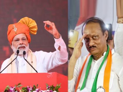 ncp dcm ajit pawar praised pm modi and criticized sharad pawar in campaigning rally of navneet rana for lok sabha election 2024 | “PM मोदी २० तास काम करतात, परदेशातून आले तरी आराम करत नाहीत”; अजित पवारांची स्तुतिसुमने