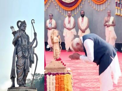 अविस्मरणीय अन् ऐतिहासिक! PM मोदींच्या हस्ते गोव्यात ७७ फूट उंच 'श्रीराम मूर्ती'चे अनावरण