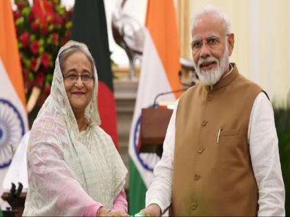 PM Narendra Modi calls Sheikh Hasina, congratulates her on historic victory in Bangladesh elections! | PM नरेंद्र मोदींनी केला शेख हसीना यांना फोन, बांगलादेश निवडणुकीत ऐतिहासिक विजयाबद्दल केले अभिनंदन!