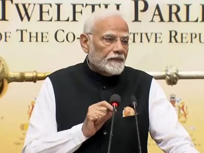 Systems and institutions created after the Second World War are collapsing pm modi addressing the special session of the parliament of guyana | "दुसऱ्या महायुद्धानंतर निर्माण झालेल्या व्यवस्था अन् संस्था कोलमडत आहेत"; गयानाच्या संसदेत काय बोलले PM मोदी?