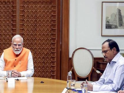 Operation Sindoor Will 'Operation Sindoor' 2.0 happen? Ajit Doval arrives to meet Prime Minister Modi | Operation Sindoor: मोठी तयारी! 'ऑपरेशन सिंदूर' 2.0 होणार? पंतप्रधान मोदींना भेटण्यासाठी अजित डोवाल पोहोचले Operation Sindoor Will 'Operation Sindoor' 2.0 happen? Ajit Doval arrives to meet Prime Minister Modi | Operation Sindoor: मोठी तयारी! 'ऑपरेशन सिंदूर' 2.0 होणार? पंतप्रधान मोदींना भेटण्यासाठी अजित डोवाल पोहोचले