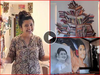 Video: see how it looks inside Actress Prajakta Mali's 'Home Sweet Home'! | Video: घर सजवावं तर अस्सं.. आतून कसं दिसतं पाहा प्राजक्ता माळीचं 'होम स्वीट होम'!