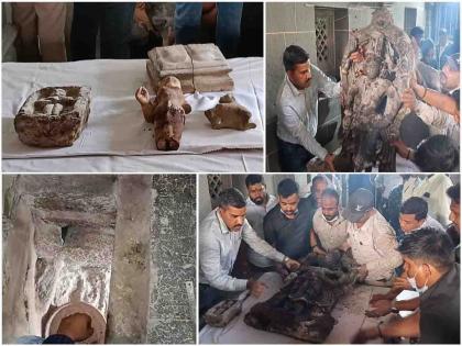 What has been found so far in the basement of Shri Vitthal Rukmini temple of historic Pandharpur? | ऐतिहासिक पंढरपूरच्या विठ्ठल रूक्मिणी मंदिरातील तळघरात आतापर्यंत काय काय सापडलं?