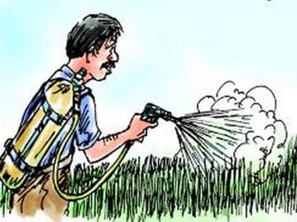 Two farmer  poisoning by Spraying pesticides in field | दोन शेतकऱ्यांना फवारणीतून विषबाधा