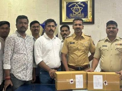 Police seized 4 kg of ganja from Gujarat | गुजरात वरून आलेला ४ किलो गांजा पोलिसांनी पकडला