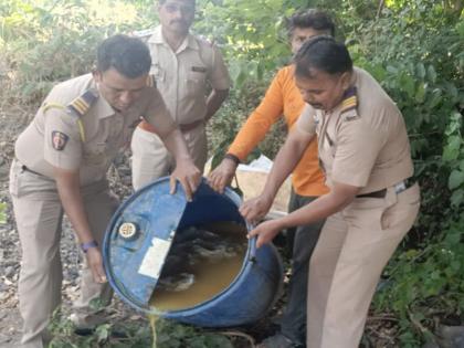 Stocking of the 'village' done on the background of victory processions and Diwali holidays | विजयी मिरवणुका व दिवाळी सुट्यांच्या पार्श्वभूमीवर केलेला ‘गावठी’चा साठा उध्वस्त