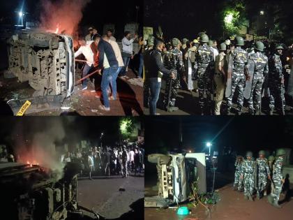 Clashes in Siddharthnagar, Kolhapur over placards stone pelting and arson in front of police eight injured | पोलिसांसमक्ष दगडफेक अन् जाळपोळ; फलकबाजीवरून कोल्हापुरातील सिद्धार्थनगरात राडा, आठ जखमी Clashes in Siddharthnagar, Kolhapur over placards stone pelting and arson in front of police eight injured | पोलिसांसमक्ष दगडफेक अन् जाळपोळ; फलकबाजीवरून कोल्हापुरातील सिद्धार्थनगरात राडा, आठ जखमी
