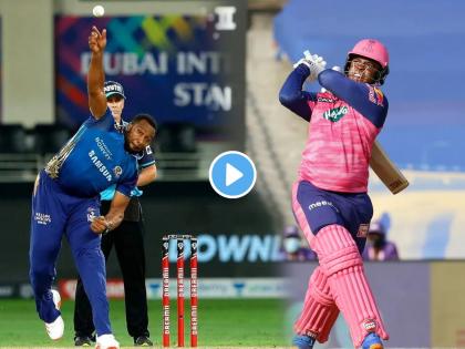 IPL 2022 MI vs RR Live Pollard over goes for 26 Runs as Shimron Hetmyer slams Mumbai Indians along with Jos Buttler | Pollard vs Hetmyer, IPL 2022 MI vs RR Live: इतरांना चोप देणाऱ्या पोलार्डची हेटमायरने केली धुलाई, एका षटकात लुटल्या २६ धावा