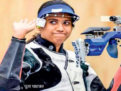 Puneer Pooja Ghatkar, Rizvi's golden hour; Clean Sweep in Men's 10m Air Pistol | पुणेकर पूजा घाटकर, रिझवीचा सुवर्णवेध; पुरुषांचा १० मीटर एअर पिस्तुलमध्ये क्लीन स्वीप