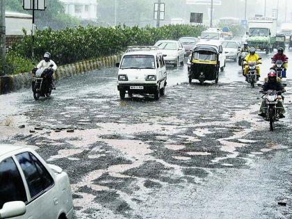 in thane traffic snarls for third consecutive day due to rain mumbai nashik highway hit potholes added | ठाणे: पावसामुळे सलग तिसऱ्या दिवशी वाहतूक कोंडी; मुंबई-नाशिक महामार्गावर फटका, खड्डयांचीही भर