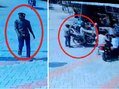 Video: Son queues for petrol, father stand next ; Still the thief ran away with 1 lakh from the trunk | Video: मुलगा पेट्रोलसाठी रांगेत, वडील शेजारी; तरीही चोरट्याने डिक्कीतील १ लाख पळवले