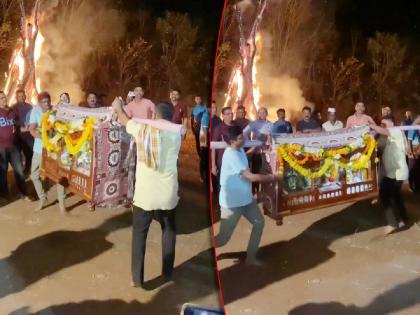 maharashtrachi hasyajatra feme prabhakar more holi celebration in kokan video viral | आमचे दाराशी हाय शिमगा! कोकणी माणूस प्रभाकर मोरेंनी नाचवली पालखी