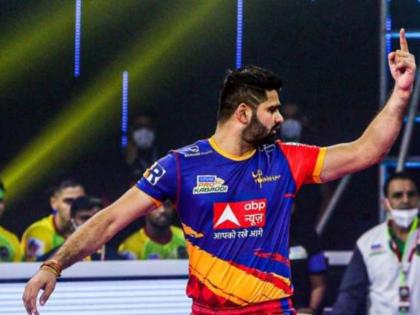 Pro Kabaddi League 2022 : Pardeep Narwal becomes the first player to reach 1200 points in Pro Kabaddi history | Pro Kabaddi League 2022 : प्रदीप नरवालची ऐतिहासिक कामगिरी, PKLच्या इतिहासात याआधी नोंदवला नाही गेला असा विक्रम