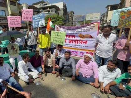 The municipality is unaware of the repair of the road dug by Prahar Jan Shakti in Ulhasnagar | उल्हासनगरात प्रहार जनशक्तीचे ठिय्या आंदोलन खोदलेल्या रस्त्याच्या दुरुस्ती बाबत पालिका अनभिज्ञ