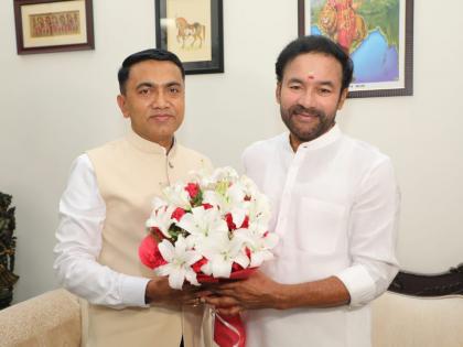 Goa CM Pramod sawant meets Union Minister Kishan Reddy for mining business | खाण व्यवसाय सुरु व्हावा यासाठी केंद्रीय मंत्री किशन रेड्डी यांना साकडे