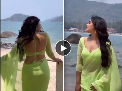 marathi actress prarthana behere hot video in saree shreyas talpade commented | समुद्रकिनारी साडी नेसून मराठमोळ्या प्रार्थना बेहेरचा हॉट अंदाज, व्हिडिओ व्हायरल