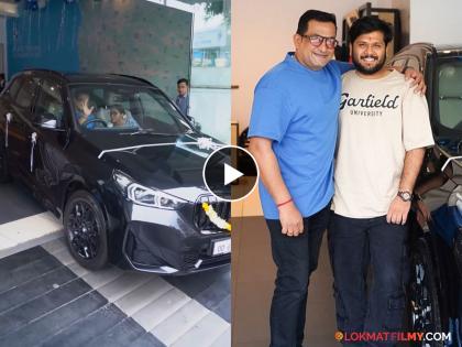 prasad oak son sarthak gifted him New lavish bmw car actor shares special Video | "मुलगा असूनही 'बाप' झालास", मुलाने BMW कार भेट केल्यावर भावुक झाला प्रसाद ओक