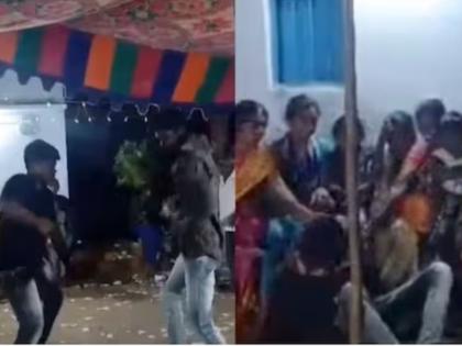 man dies while dancing at ganesh chaturthi celebrations in andhra pradesh viral video | हृदयद्रावक! गणेशोत्सवादरम्यान विपरित घडलं, नाचताना मृत्यूने गाठलं; नेमकं काय घडलं?