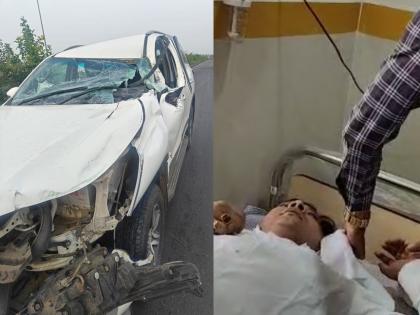 Bhandara Congress MP Prashant Padole's car met with a terrible accident; it hit the track | भंडाऱ्याचे काँग्रेस खासदार प्रशांत पडोळेंच्या गाडीचा भीषण अपघात; ट्रकची धडक, चौघांना किरकोळ दुखापत