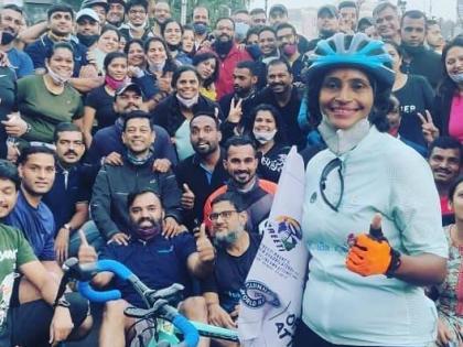 Pune women travels becomes the fastest women to cross golden quadrilateral in 25 days on bicycle. Attempts world record. | २५ दिवसात सायकल वरून पुणे ते पुणे व्हाया दिल्ली चेन्नई कोलकत्ता ! ६००० किमी प्रवास करत पुण्यातील महिलेचे वर्ल्ड रेकॉर्ड.