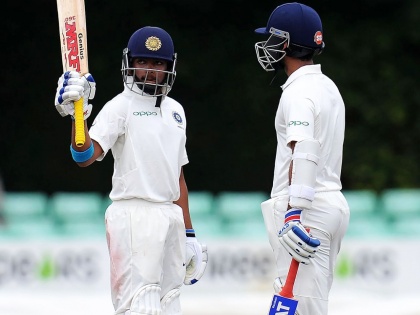 Mumbai batsman Prithvi shaw and Ajinkya Rahane make half century against Baroda in Ranji Trophy | Ranji Trophy : पृथ्वी शॉची दमदार फटकेबाजी; अजिंक्य राहणेचीही आतषबाजी