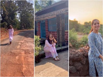 priya-bapat-went-to-kokan-remembers-and-relives-childhood-days-in-kokan | Priya Bapat : प्रिया बापट रमली निसर्गरम्य कोकणात, झाडावर चढत केला व्हिडिओ शेअर