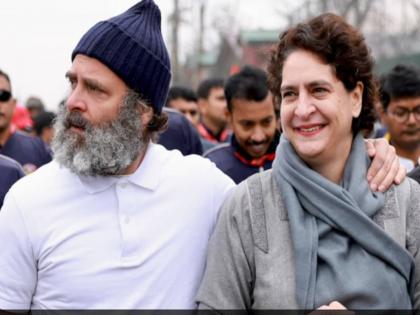 priyanka gandhi targeted modi government from rajghat sankalp satyagraha | 'वडिलांच्या अंत्ययात्रेमागे माझा भाऊ...', प्रियांका गांधींनी सांगितली ३२ वर्षे जुनी गोष्ट