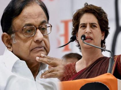 people in charge of uttar pradesh p chidambarams veiled attack on priyanka gandhi gulam nabi azad kapil sibal election result | P. Chidambaram UP : "उत्तर प्रदेशच्या प्रभारी लोकांनी एकाच वेळी..," पी. चिदंबरम यांचा प्रियंका गांधींवर अप्रत्यक्ष निशाणा