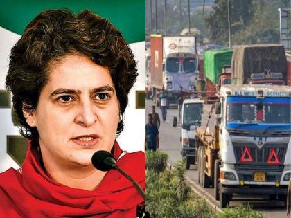 Priyanka Gandhi supported truck drivers strike questions central government hit and run law | "ड्रायव्हर्स हे आपल्या अर्थव्यवस्थेची आणि प्रगतीची चाकं, ते अत्यंत कमी वेतनावर खडतर..."