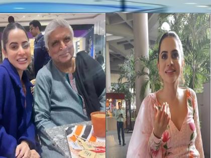 urfi-javed-met-javed-akhtar-says-he-is-my-grandfather-now-property-will-be-divided-among-three | Urfi Javed : 'आजोबा' जावेद अख्तर यांना भेटून उर्फी म्हणते, आता प्रॉपर्टीचे तीन हिस्से होतील