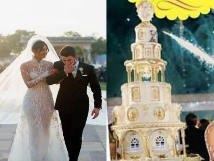 Priyanka Chopra-Nick Jonas Wedding cake is too big | अबब...! एवढा मोठ्ठा केक पाहिलात का, प्रियांका चोप्रा-निक जोनासच्या वेडिंगचा
