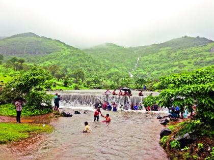 Picnic fun, increased crowd of tourists in Andher Maval area | पिकनिकची मजा, आंदर मावळ परिसरात पर्यटकांची वाढली गर्दी