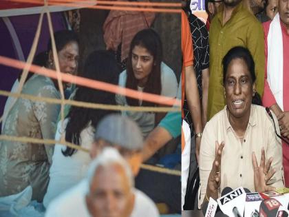 Criticism before now visit; PT Usha meets protesting wrestlers at Jantar-Mantar | आधी टीका आता भेट; पीटी उषा जंतर-मंतरवर आंदोलक पैलवानांच्या भेटीला, काय चर्चा झाली..?